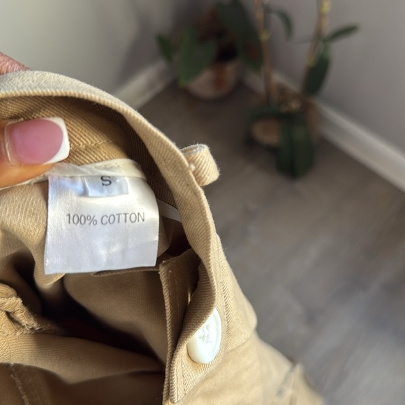 THE FRANKIE SHOP Hailey Oversized Cotton Cargo Pants Small - Picture 13 of 16